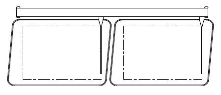 Straight line marine wipers installation method