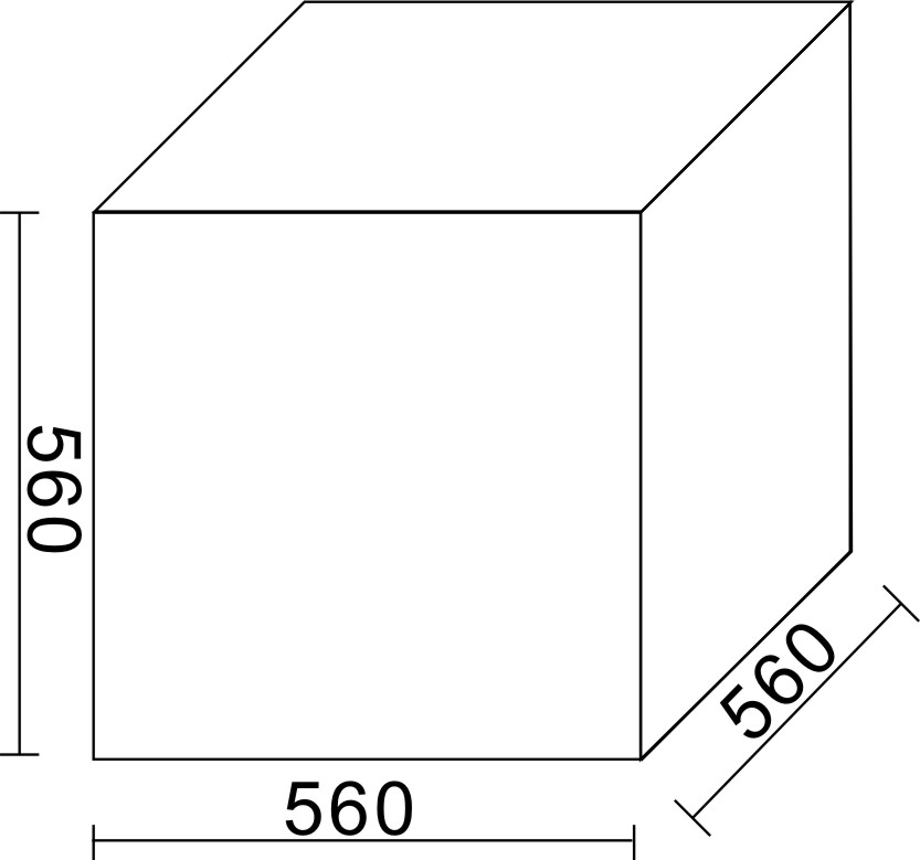 Anechoic test box dimension